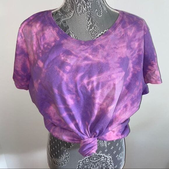 Purple and pink tie dye t-shirt - Picture 5 of 10